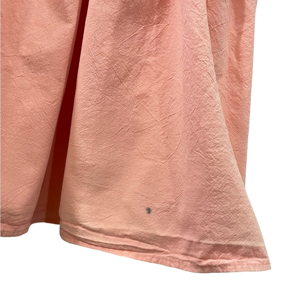 [L] ATMOSPHERE 🇨🇦vintage dress peach 80s floral cotton festival Coachella - Picture 9 of 9